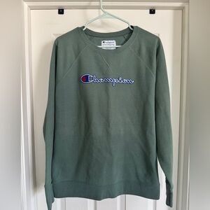 Champion Olive Crewneck Sweater